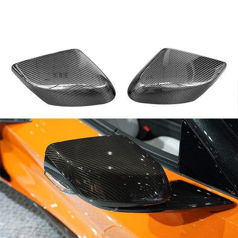 Corvette C8 2020-2024 REAL Carbon Fiber Add-on Side Mirror Cover Caps