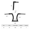 Harley Sportster XL883 XL1200 18" Rise 2" Hanger Bar Handlebar (2004-2023)