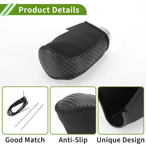 Mazda 3 (2014-2018) Black Carbon Fiber Car Gear Shift Knob Cover