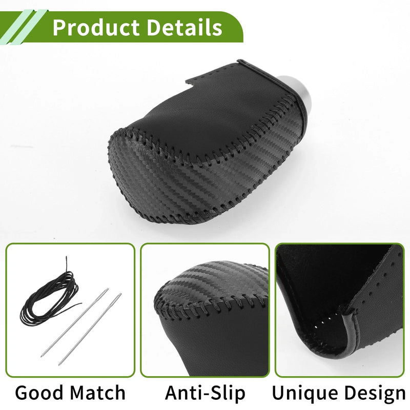 Mazda 3 (2014-2018) Black Carbon Fiber Car Gear Shift Knob Cover
