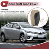 Toyota Corolla Beige Faux Leather Gear Shift Knob Cover (2014–2018)