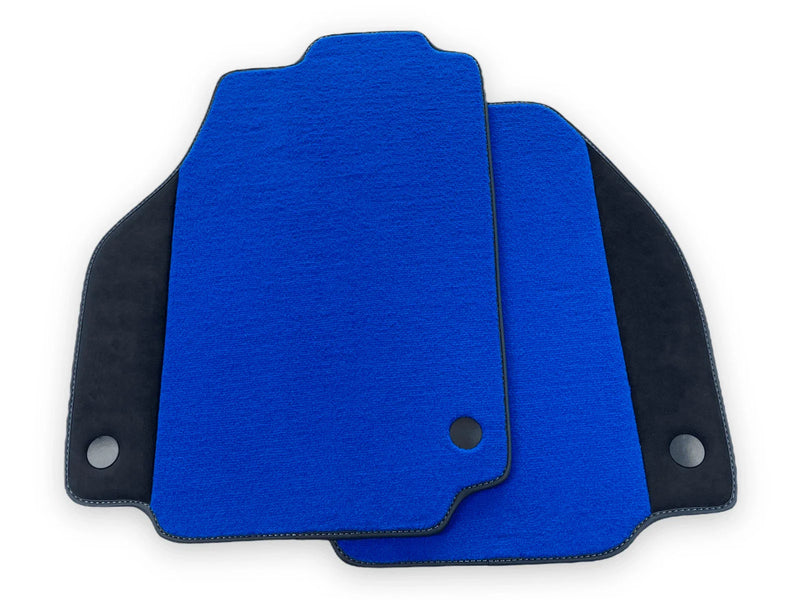 Ferrari F8 Spider (2019-2023) Alcantara Leather AutoWin Blue Floor Mats