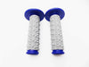 Honda CRF100 Blue Grey Diamond Handlebar Grip Set