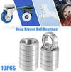 Car 10 x 8x14x4mm Double Metal Shield Deep Groove Ball Bearings