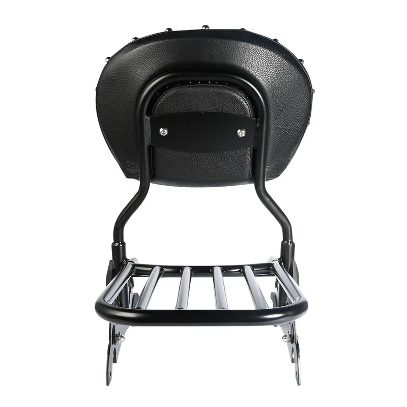 Indian Chief Dark Horse Black Sissy Bar Backrest Luggage Rack (2014-2018)