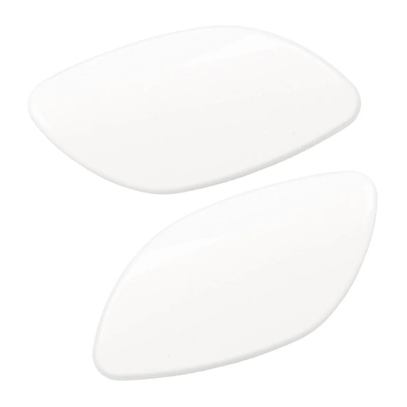 Volvo S80 White Front Bumper Headlight Washer Covers (2007-2013)