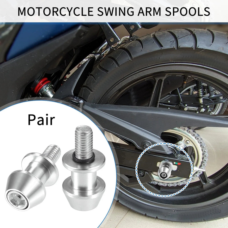 Motorbike Pair Swingarm Spools 10mm
