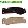 Mercedes Benz C Class W205 2015-2021 Black Red Dashboard Cover Mat