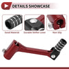 Bosuer Cheetah Red Black Shifter Lever / Foldable
