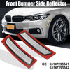BMW F30 F31 LCI White Front Bumper Reflector