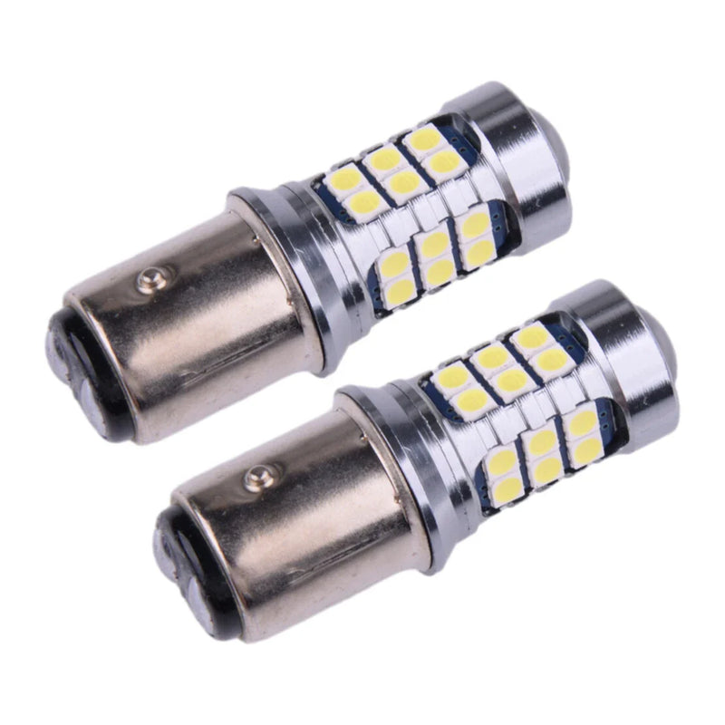 Car Light Hi / Lo Beam BA20D 27SMD LED Motorcycle Headlight Bulbs