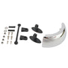 Adjustable Windscreen Silver Motorcycle Rearview Mirror 180° Wide Angle
