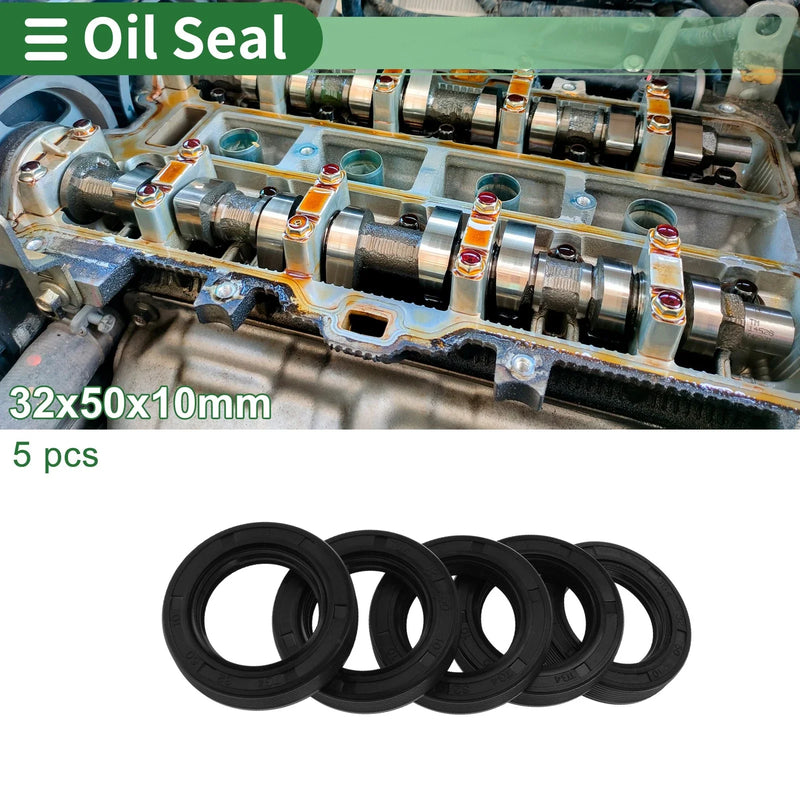 Oil Seal Rotary Shaft Seal NBR Rubber 32x50x10mm Black