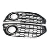 Audi A4 Allroad Honeycomb Fog Light Grille Cover (2010-2016)