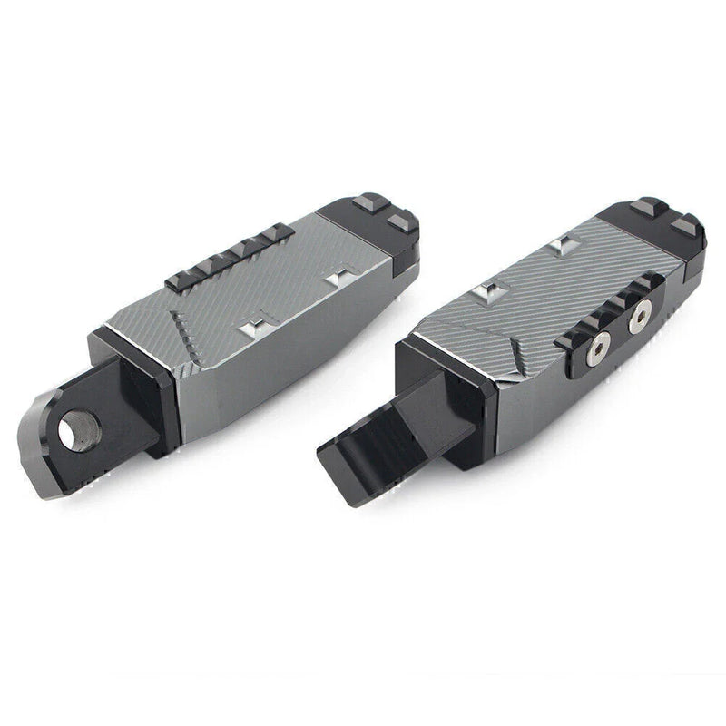Suzuki GSXR600 / 750 / 1300 Hayabusa Rear Footrests Grey Pegs (2001-2023)