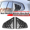 BMW X4 Air-intake Rear Window Quarter Glass Duct Vent Covers (2018-2024)