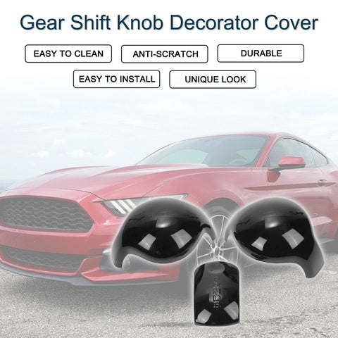 Ford Mustang (2015-2023) 1 x Set Black Gear Shift Knob Cover