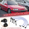 Honda Civic CRX 4 x Spark Plug Wire Ignition Coil Cables (1988)