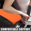 Dodge Charger Black Orange Armrest Pad Cover (2015-2022)