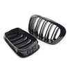 BMW 3 Series E46 Coupe / Cabrio Gloss Black Double Slat Front Bumper Grille