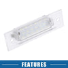Porsche Boxster 986 6500K White LED License Plate Light (1999-2004)