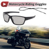 Motorcycle Set Motorcycle Riding Goggles Light Gray Lens Black Frame PC