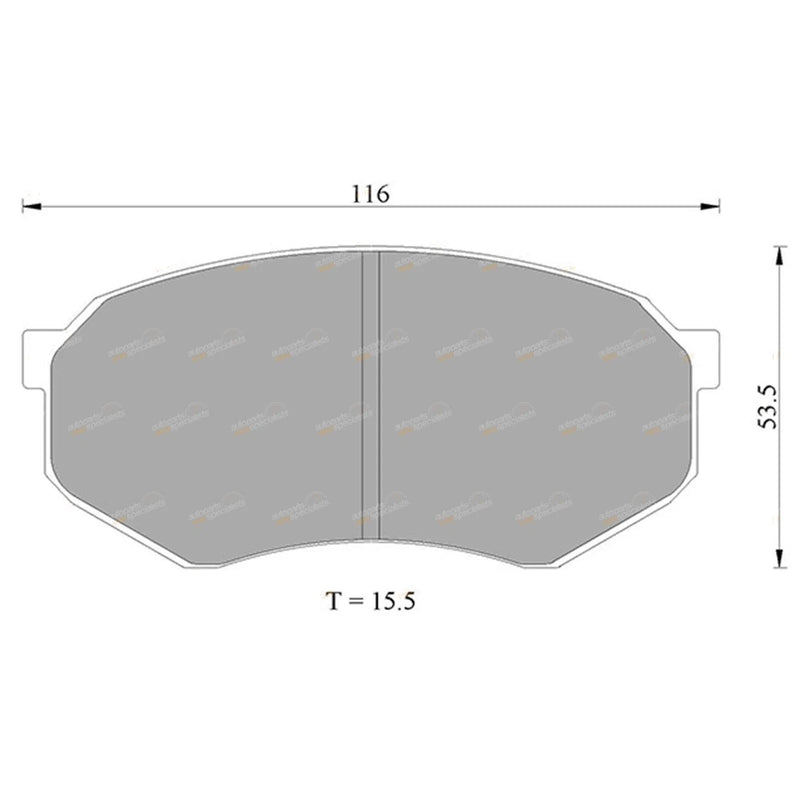 Toyota Cressida MX83 Front Disc Brake Pad Set (1988–1993)
