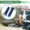Make Model 7/8" 22mm Motorcycle Hand Grips Cover Aluminum Alloy Rubber Blue