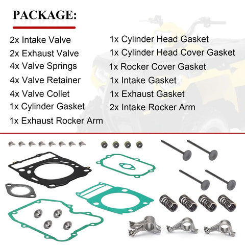 Polaris Ranger Rocker Arm w/ Cylinder Head Valve Gasket Kit (2000–2010)