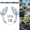 Harley V Rod Night Rod Sportster Chrome Skull Rear View Mirrors