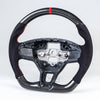 Ford Mustang Mach-E Carbon Flat Bottom Suede Steering Wheel (2021-2024)