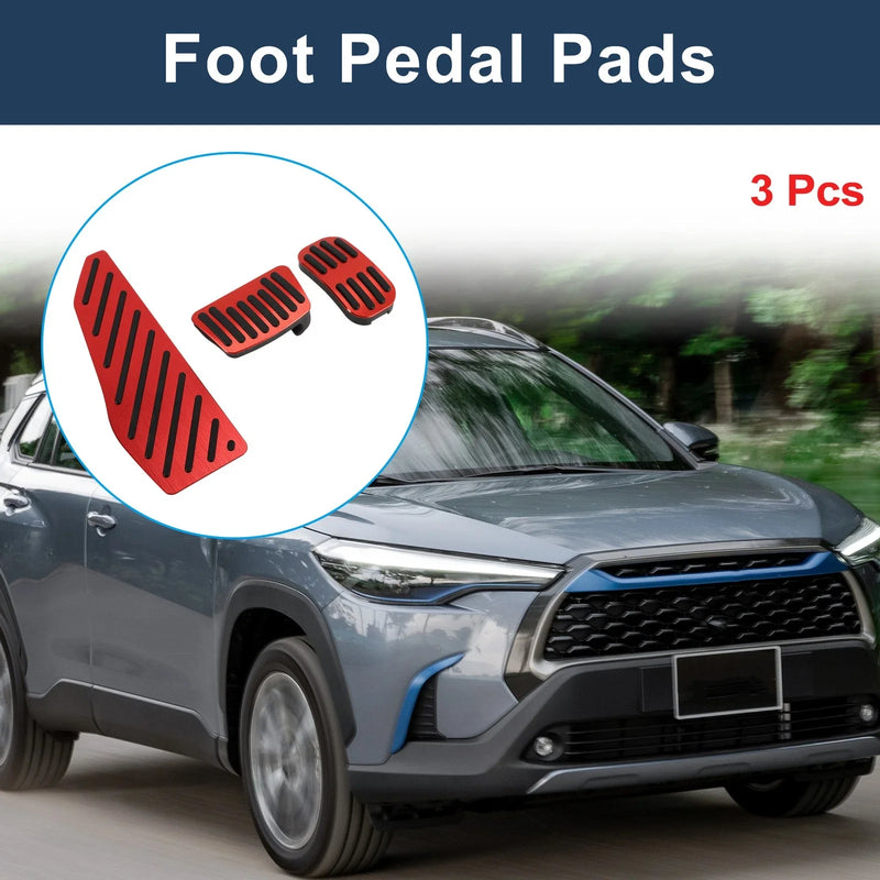 Toyota Corolla Cross 3 x Foot Accelerator Pedal Covers (2020–2024)
