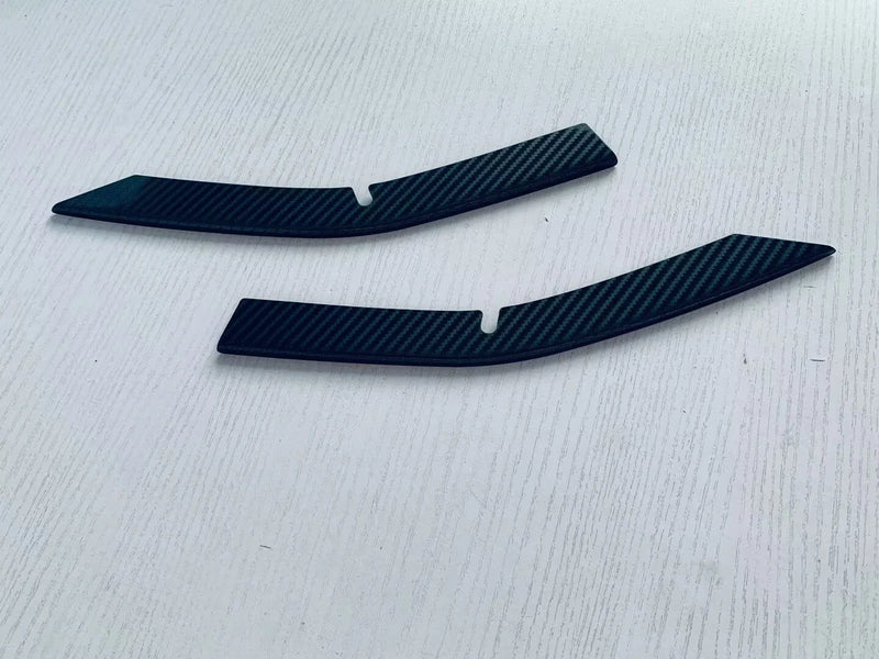 Toyota Prius 2 x Steel Fiber Front Upper Grille Frame Cover Trim (2023-2024)