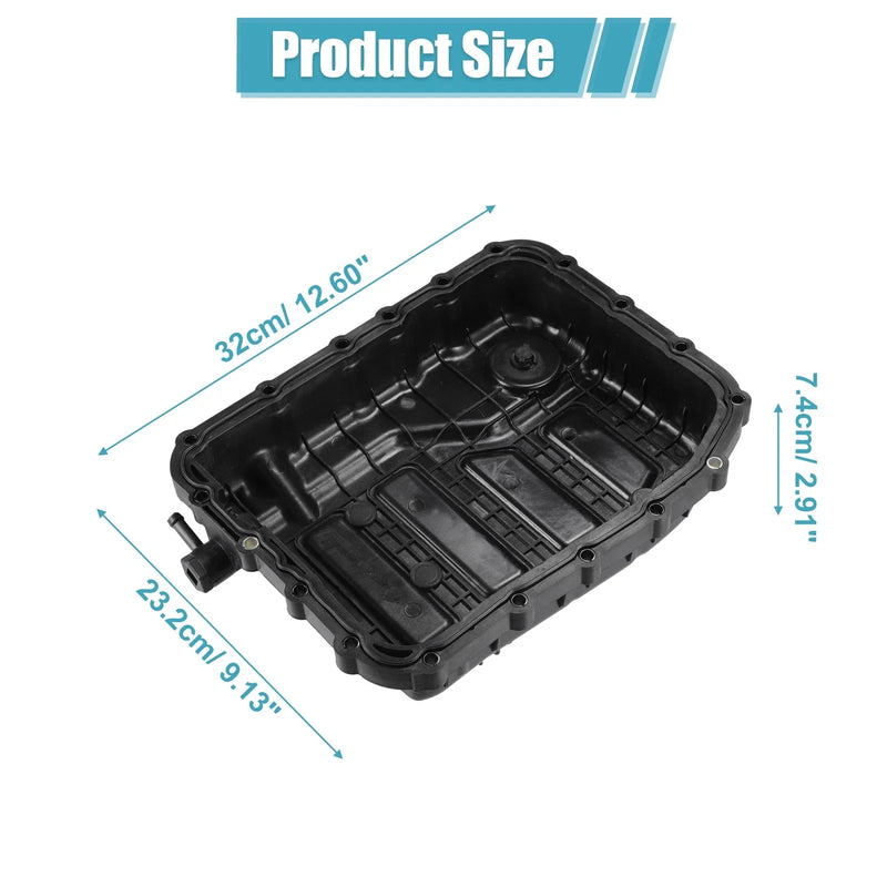 Hyundai Santa Fe 2013-2018 Oil Pan Cover (2 x Plastic Black)