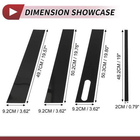 Ford Explorer Sport Trac (2001-2005) Black 7 Pcs Door Pillar Window Trim