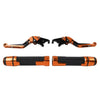 Honda VFR1200 CNC Orange Extendable Brake Clutch Lever Set (2010-2016)