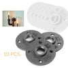 Wall Mount 10 x 3/4" Malleable Iron Floor Flange Pipe Fitting (No Year)