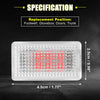 Tesla Model 3 / Y / S / X 8 Pcs Red LED Footwell Lights