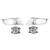 Fog Lamp Spot Lights Set Fits Ford Ranger T6 Pickup Truck Facelift 2015-17 D06