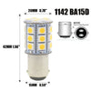 Marine Boat - Blue 2 x 27SMD BA15D LED Light Bulbs (1004, 1076, 1142)