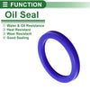 Make Model Oil Seal 75x95x10mm Rotary Shaft Seal TPU Blue 5 Pcs