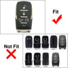 Dodge Ram 1500 Pickup Remote Key Shell Case 1 x Silver (2019-2023)