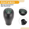 Peugeot 205 (1983-1998) Black Green 5 Speed Manual Gear Shift Knob