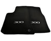 Chrysler 300C 2004-2011 Black Tailored Carpets with Emblem Floor Mats