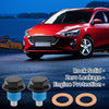 Car Motorcycle Black Blue 2 x M12x1.25 Copper Oil Drain Plug with Gasket