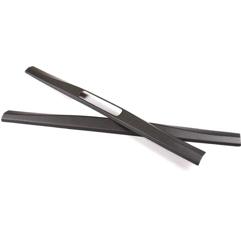 Porsche 718 911 Real Carbon Fiber Welcome Door Sill Padel Guard Trim