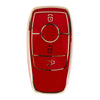 Mercedes Benz E Class Red Gold Tone TPU Car Key Case (2017-2023)