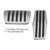 Cadillac Buick Silver Tone Brake Gas Accelerator Pedal Covers