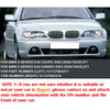 BMW E46 325Ci 330Ci 2 x Matte Black Front Kidney Grills (2003-2006)
