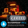Car Truck Emergency Warning Amber 4x 18W LED Strobe Flash Lights